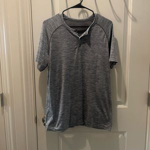 Medium gray Lululemon Henley t-shirt